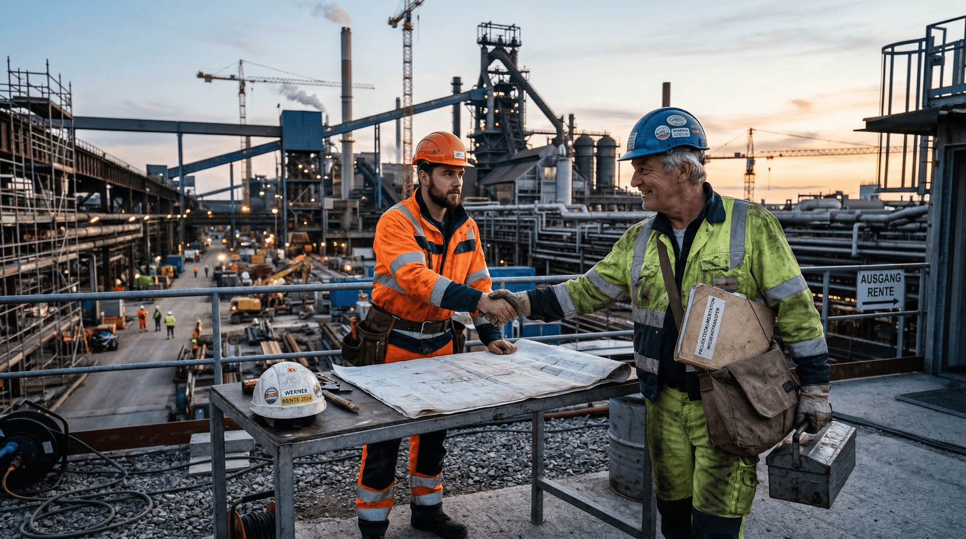 Generationswechsel auf der Baustelle: Wenn der Meister in Rente geht und das Wissen mitgeht