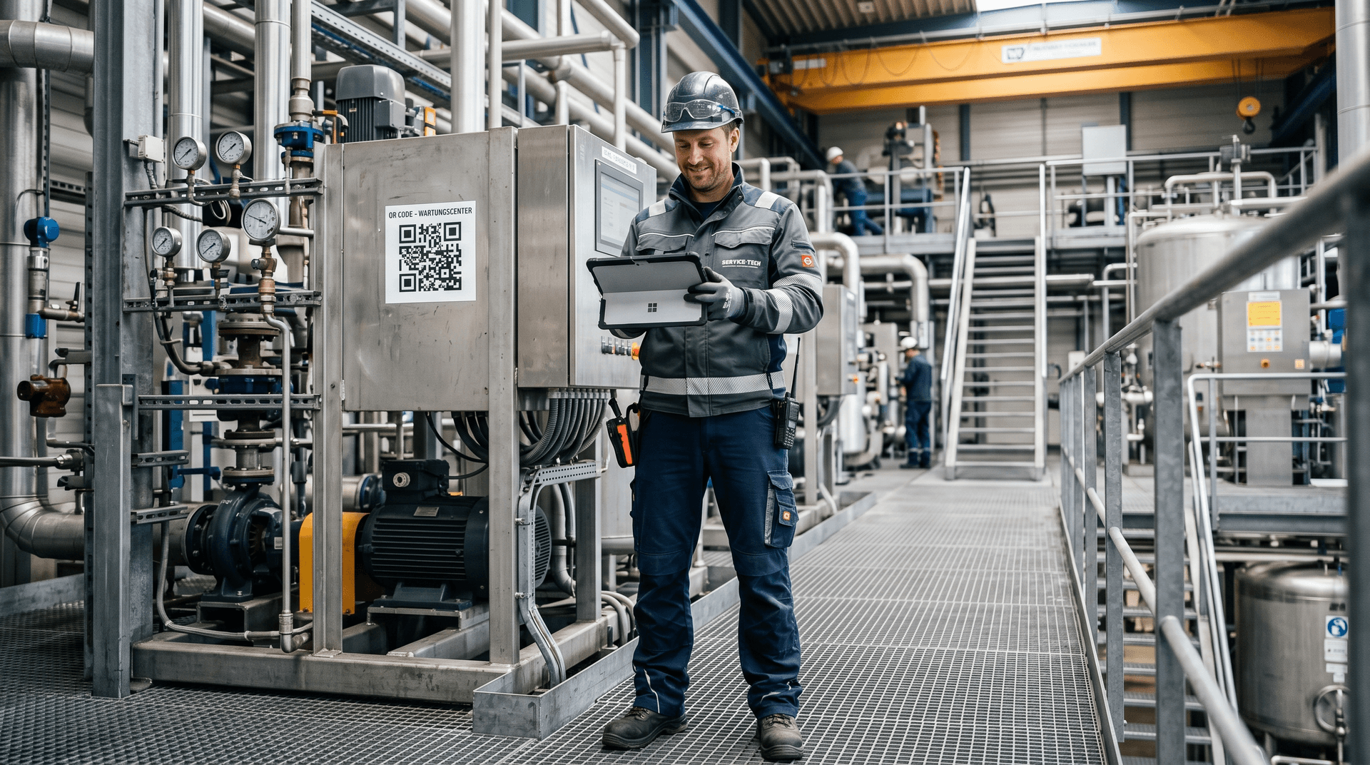 Klemmbrett ade: Wartung & Service in einem Fluss — vom QR-Scan zur Rechnung